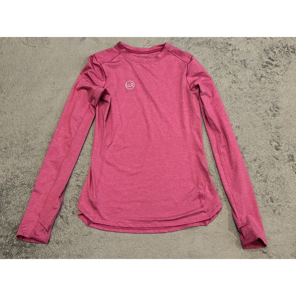 Simms Solarflex Fishing Sun Shirt Womens XS Purple Long Sleeve UPF 50